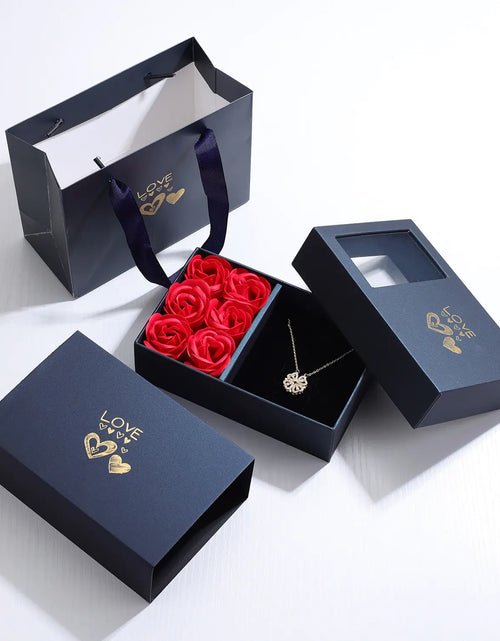 Load image into Gallery viewer, Heart Four Leaf Clover Necklace
