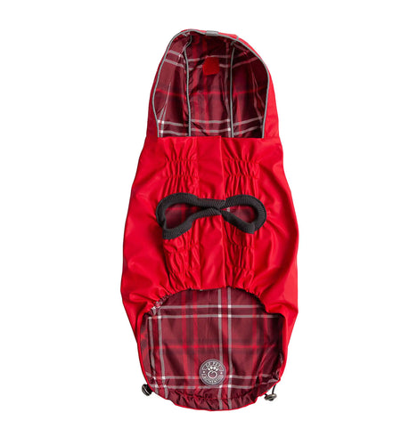 Reversible Elasto-Fit Raincoat - Red