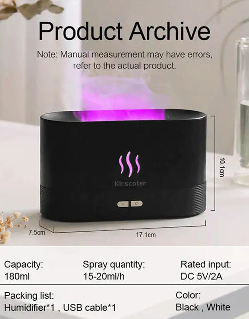 Load image into Gallery viewer, Flame Mist Aroma Diffuser
