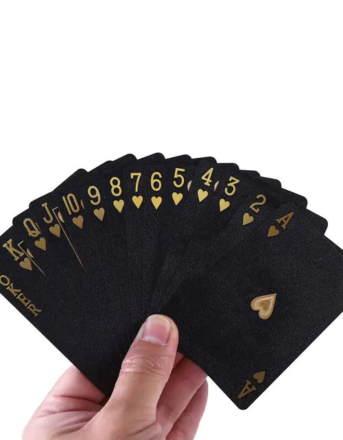 Load image into Gallery viewer, Black Gold Playing Cards
