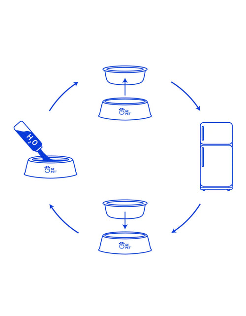 Load image into Gallery viewer, Ice Bowl - Pet Cooling Water Bowl
