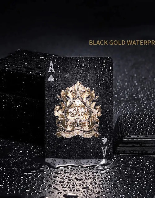 Load image into Gallery viewer, Black Gold Playing Cards
