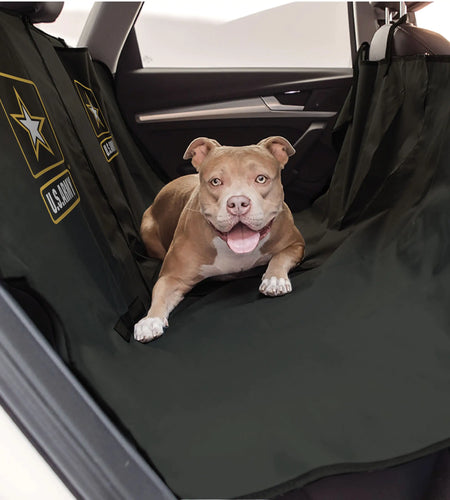 US Army Car Seat Pet Hammock Cover  - Dark Camo