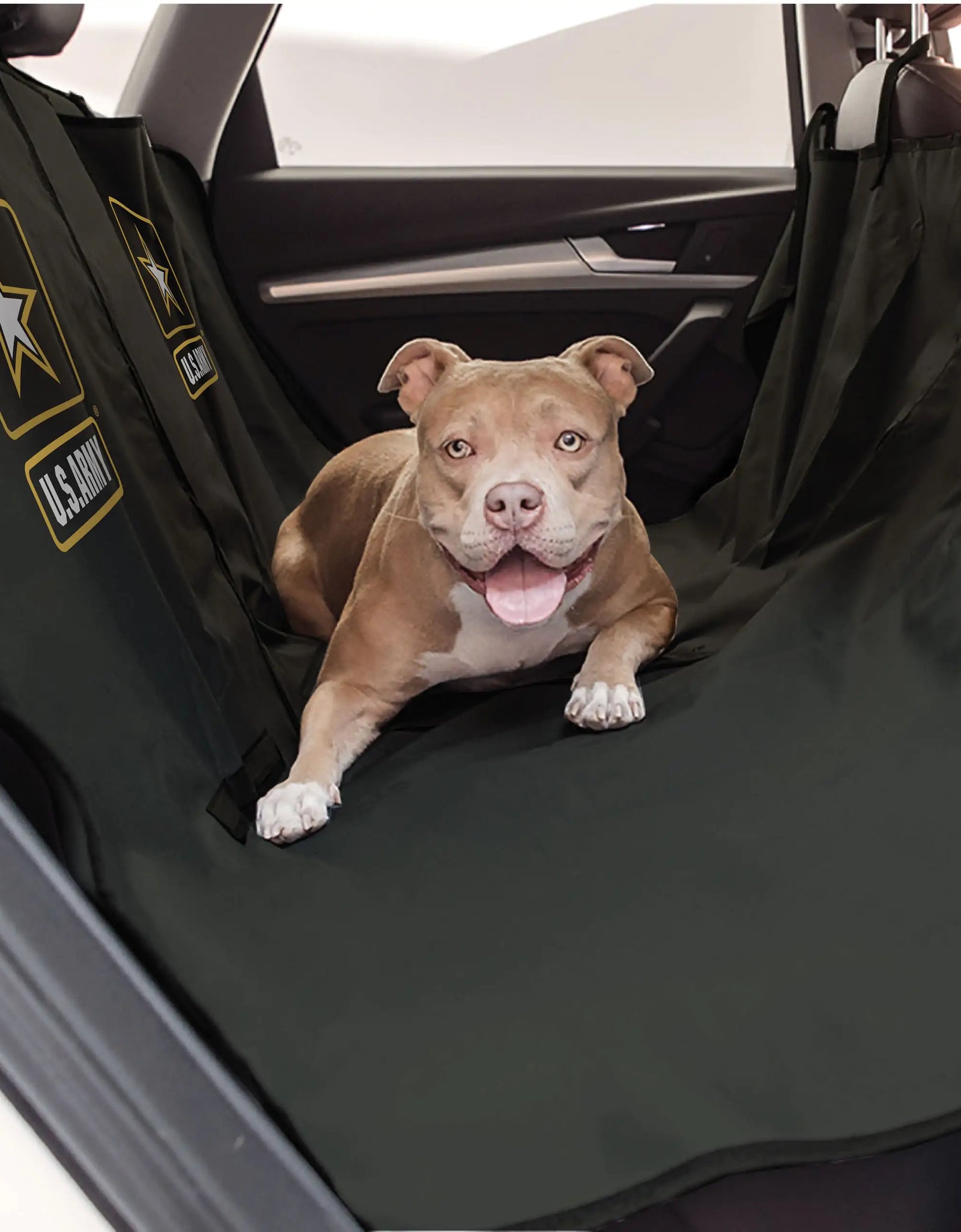 US Army Car Seat Pet Hammock Cover  - Dark Camo