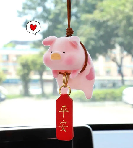 Swing Pig Car Interior Ornament