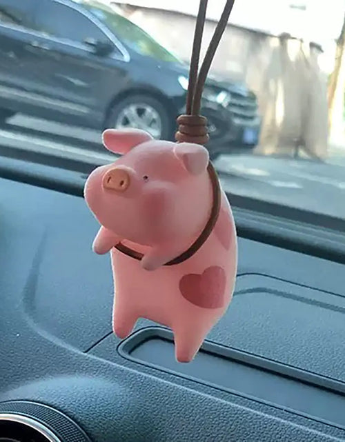 Load image into Gallery viewer, Swing Pig Car Interior Ornament
