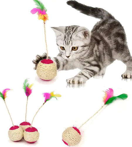 Cat Scratching Ball Toy